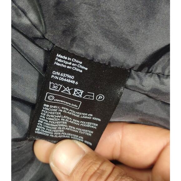 H&M Divided Womens Bomber Varsity Goth Rock Size 12 Button Down Jacket - Picture 10 of 10